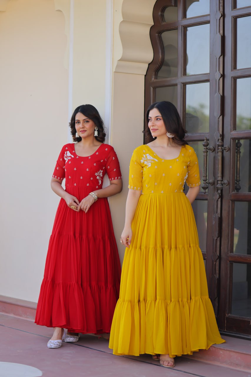 Elegant Readymade Gown - Designer Collection