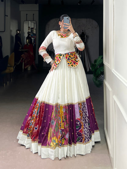 Vibrant Multicolor Traditional Lehenga for Dynamic Garba Dance
