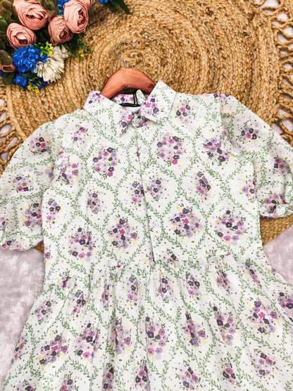 Lavender Georgette Maxi Dress - Vacation Special Collection