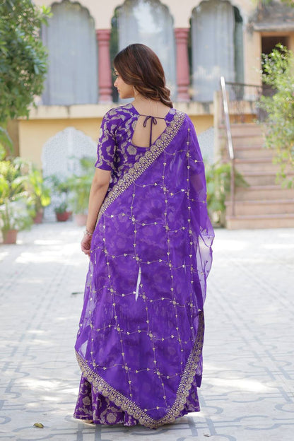 Exquisite Designer Ready-Made Gharara Suit
