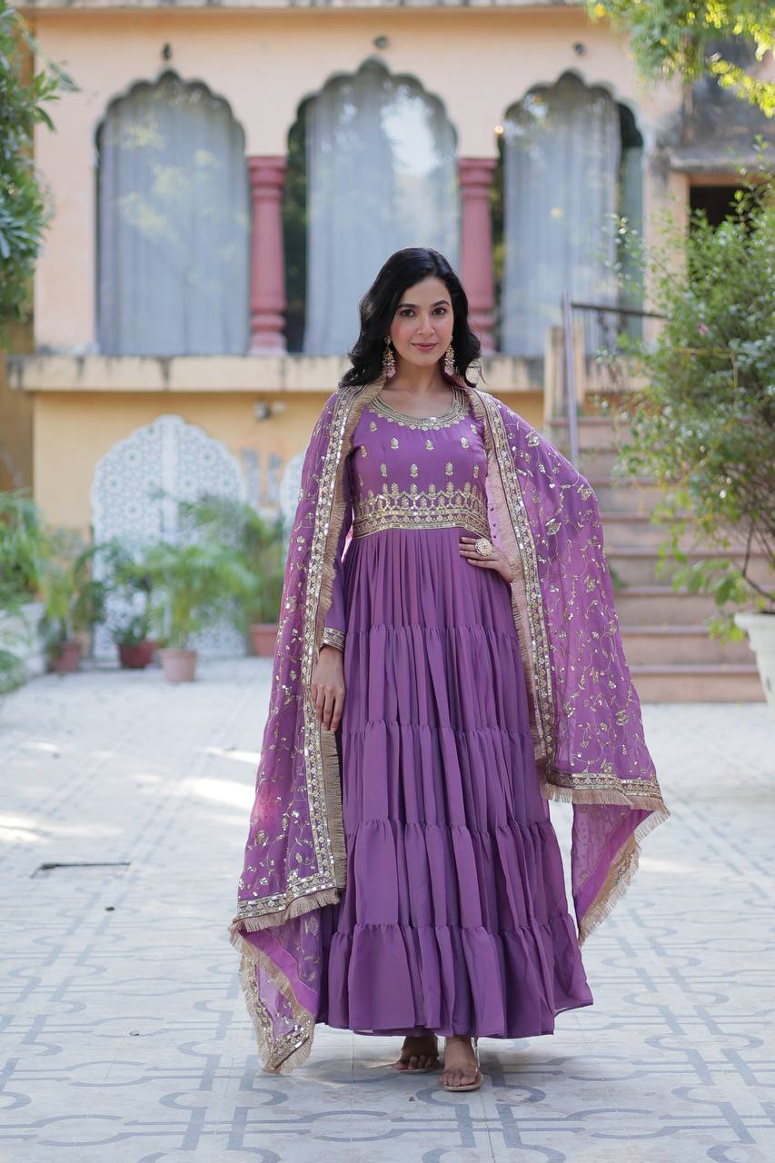 Full Flair Gown: Indian Wedding & Party Wear