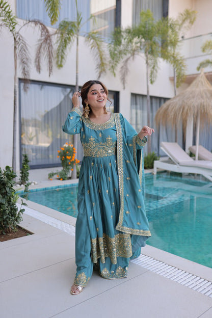 RangBhoomi Premium Designer Ready-to-Wear Top, Sharara, and Dupatta Set Collection 2026