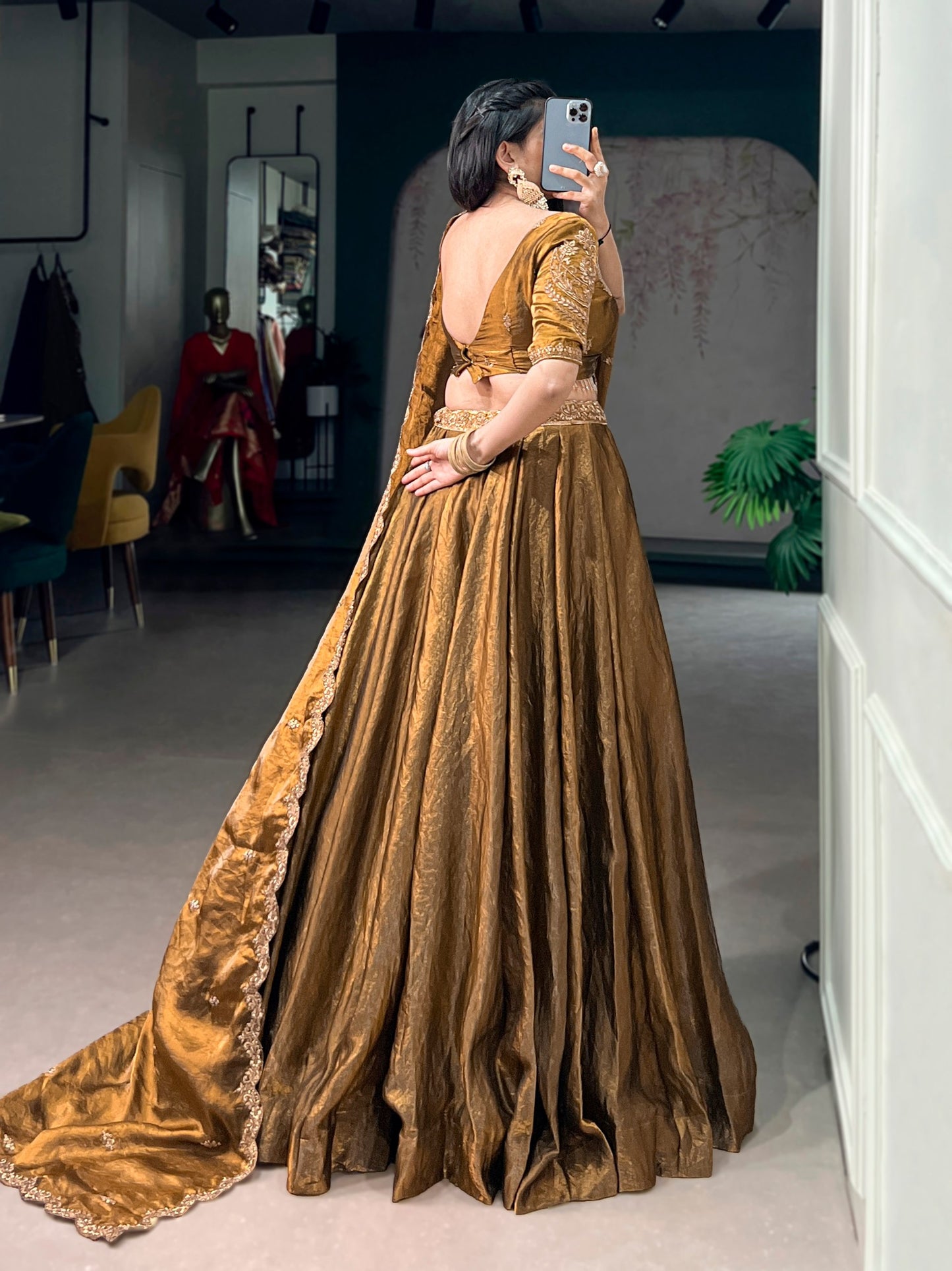 RangBhoomi Elegant Pastel Lehenga Collection with Gold Lace Detailing