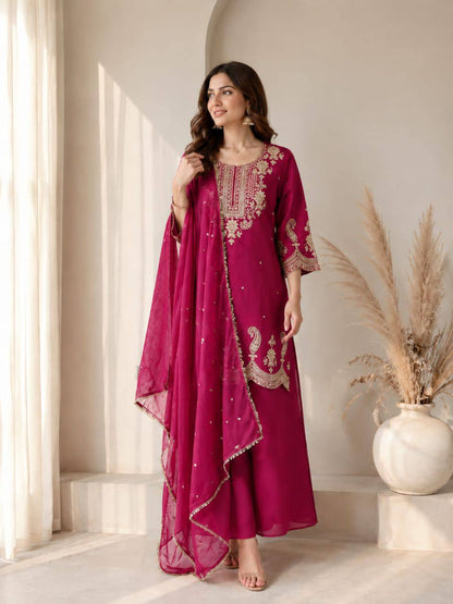 RangBhoomi Designer Wear Festival Special Collection - Elegant Two-Tone Ensemble with Sequined Details