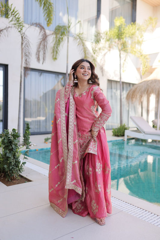RangBhoomi Premium Designer Ready-to-Wear Top, Sharara, and Dupatta Collection 2026