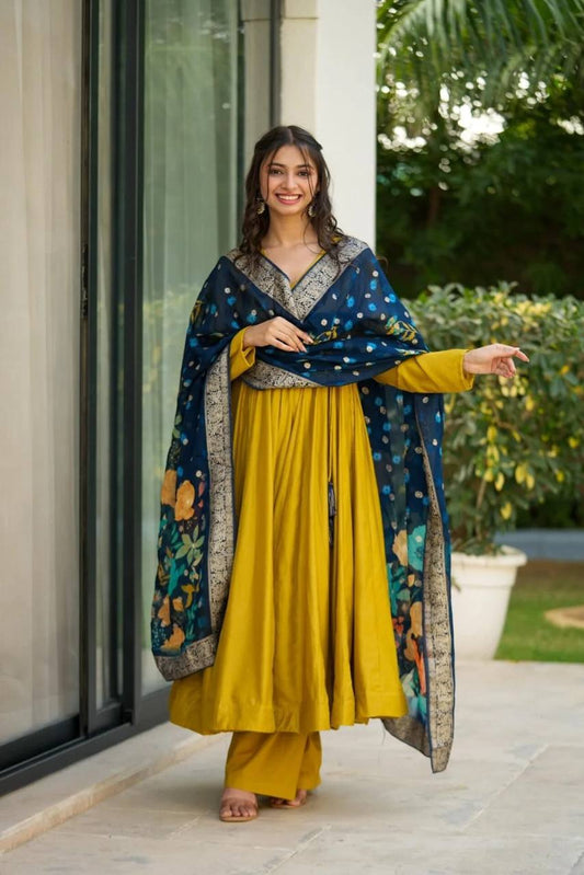 Nayab Yellow Readymade Suit