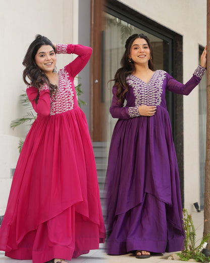 Double Flair Gown - Designer Gown Collection