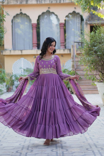 Full Flair Gown: Indian Wedding & Party Wear