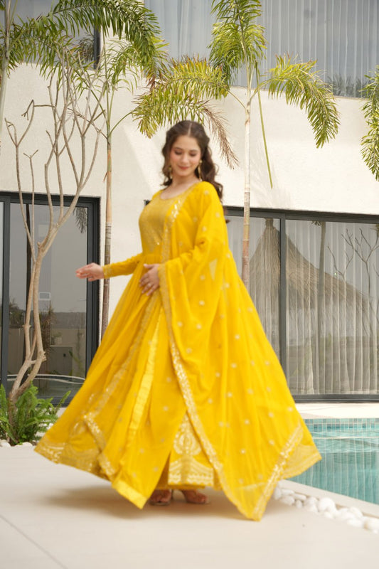 Elegant Designer Gown for Indian Celebrations