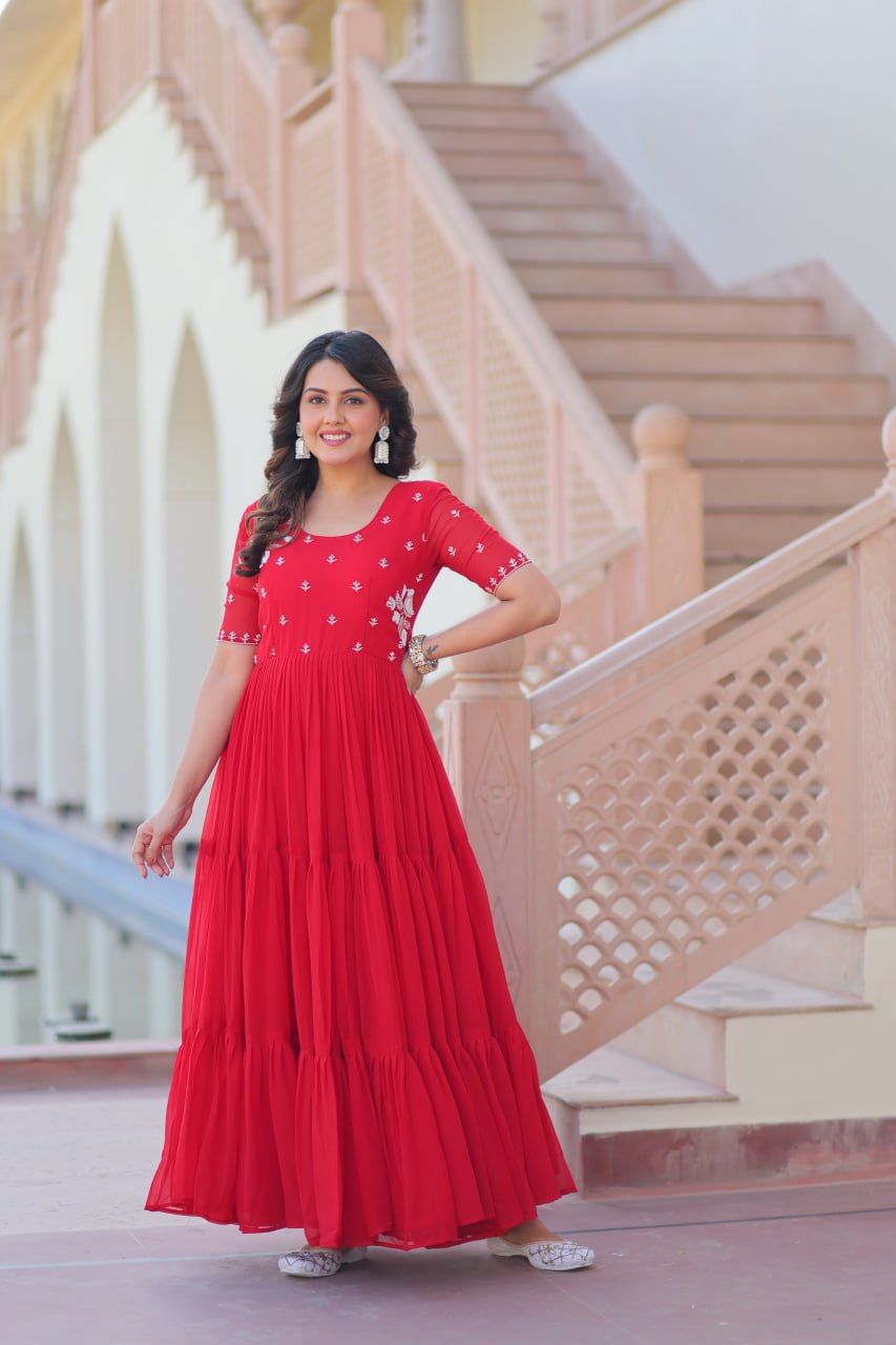 Elegant Readymade Gown - Designer Collection