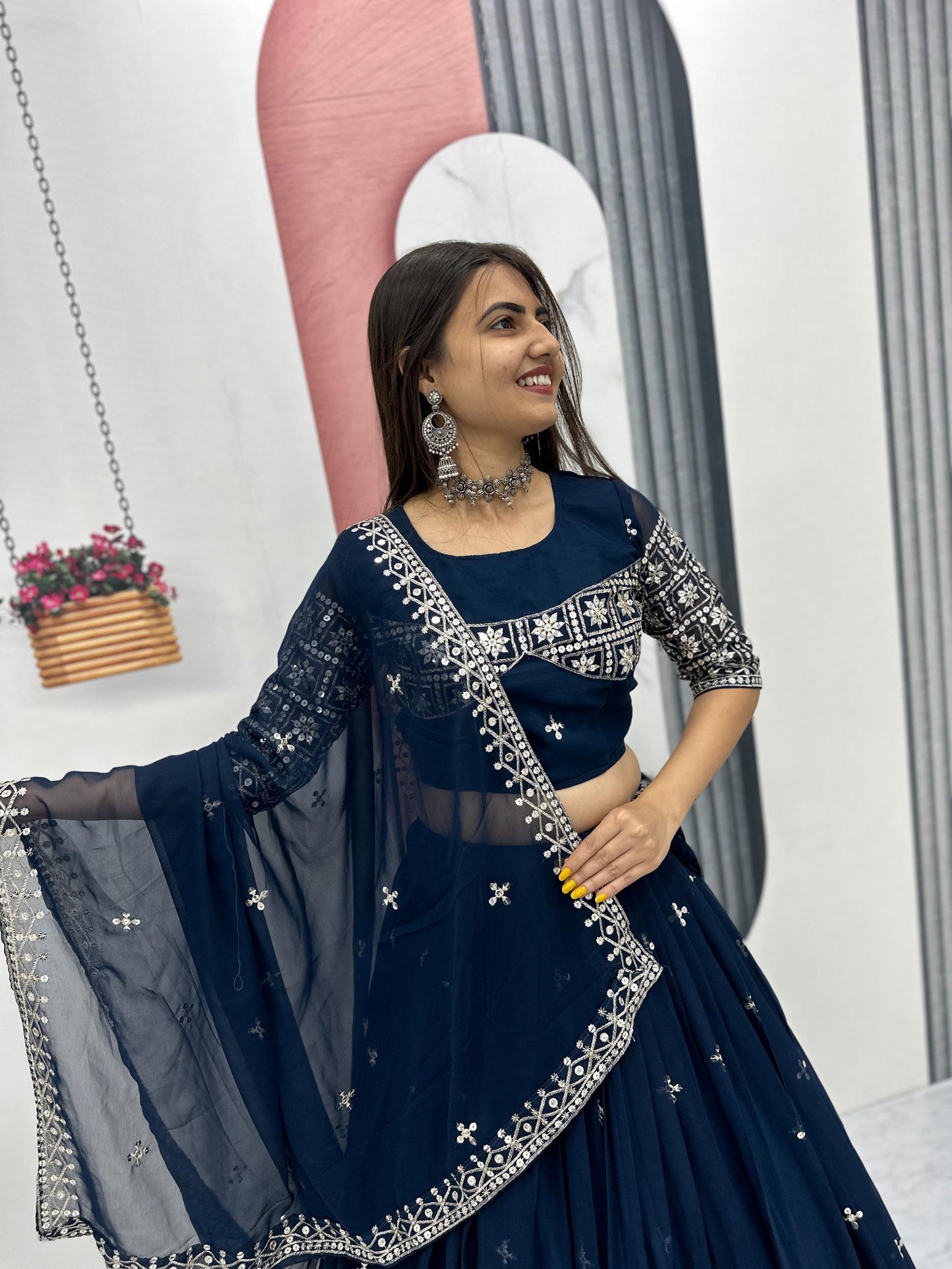 Exclusive Wedding Special Lehenga Choli by Tapi Creation – Elegant Fox Georgette Ensemble