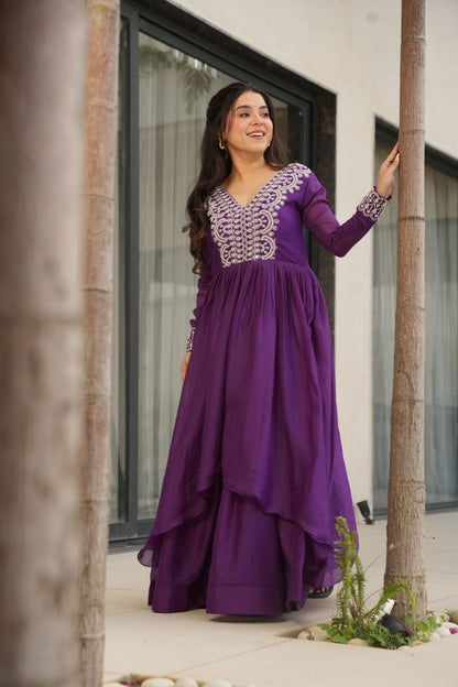 Double Flair Gown - Designer Gown Collection