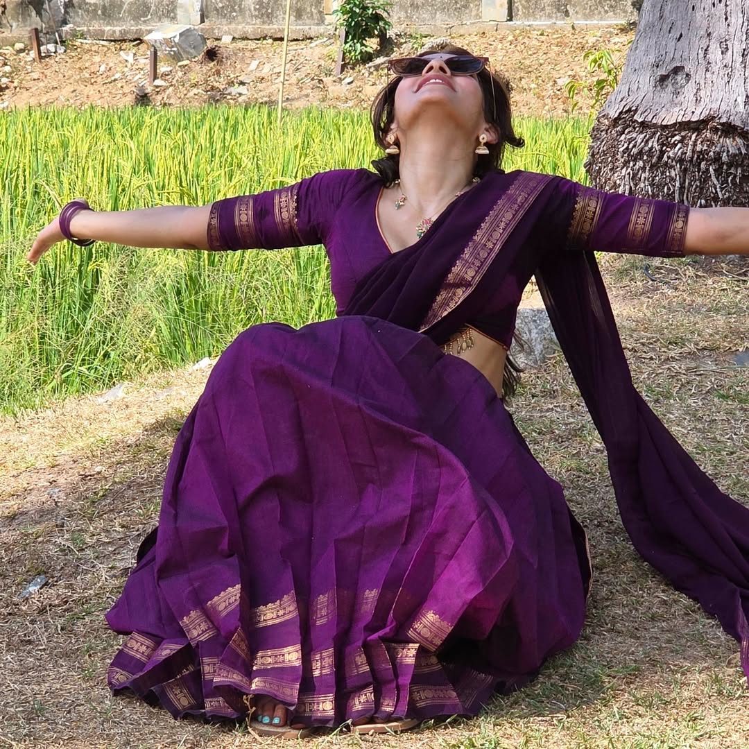 RangBhoomi Elegant Kanjivaram Silk Lehenga Set with Georgette Dupatta and Zari Weaving