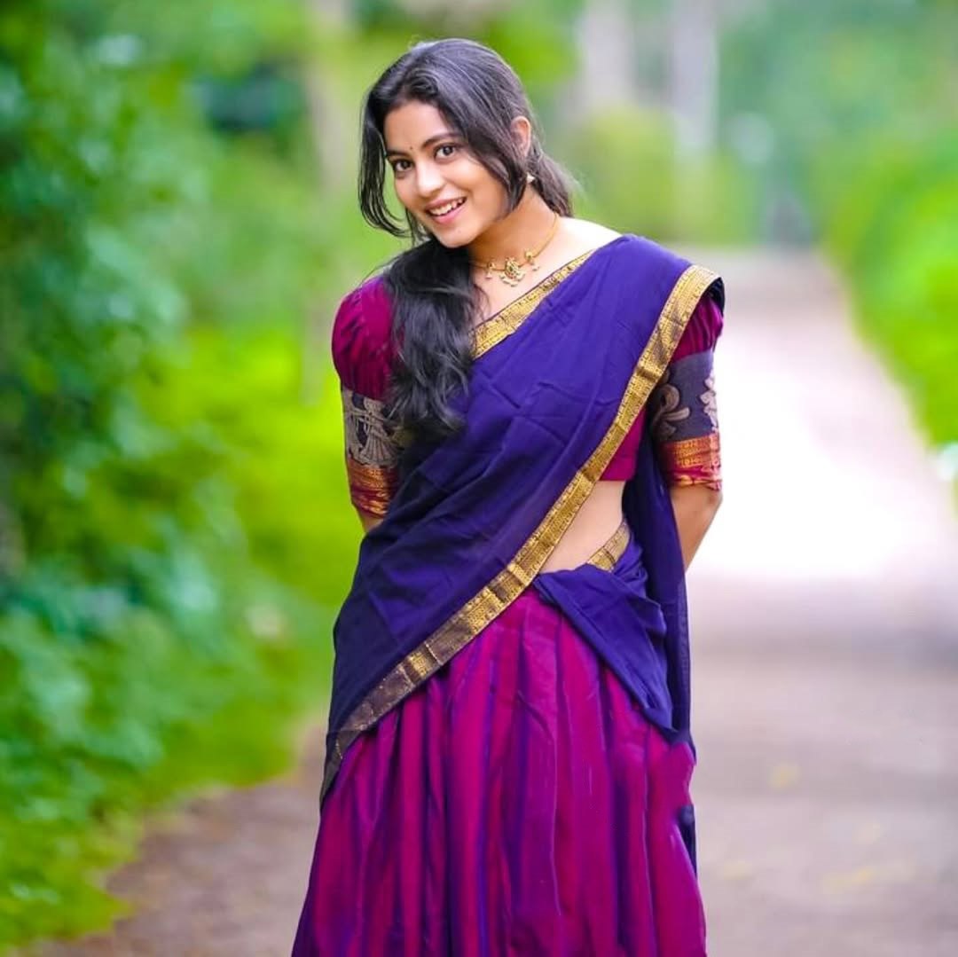RangBhoomi Premium South Indian Kanjivaram Silk Lehenga Set with Georgette Dupatta and Zari Weaving