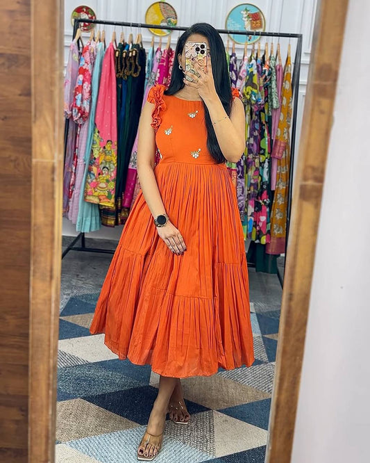 Pleated Midi
