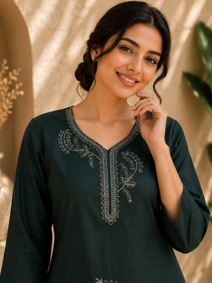 RangBhoomi Premium Cotton 60-60 Kurti & Plazo Set