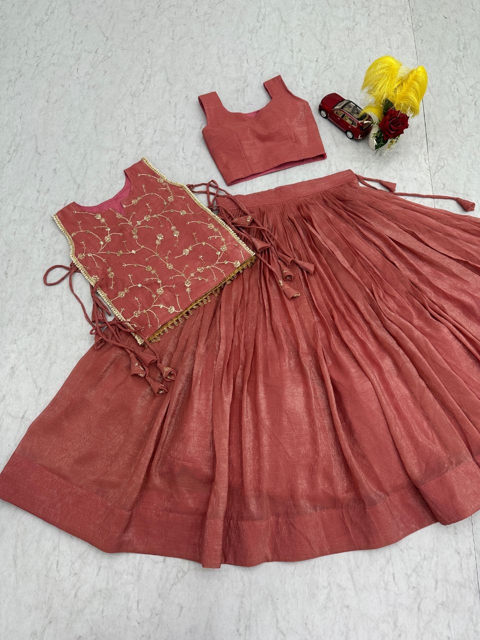Exclusive Festival Launch Premium Lengha Choli Set with Embroidered Jacket