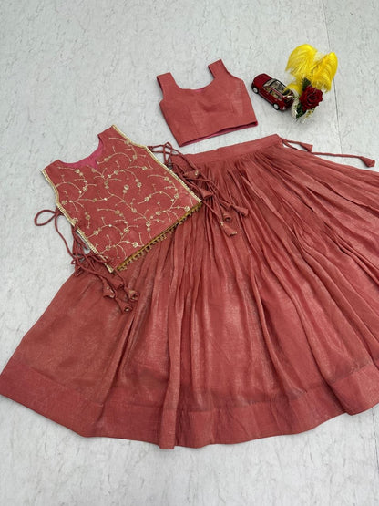 Exclusive Festival Launch Premium Lengha Choli Set with Embroidered Jacket