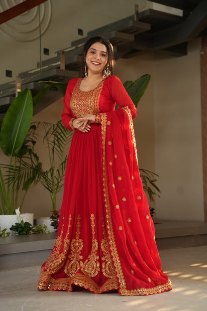 Elegant Designer Gown for Indian Celebrations