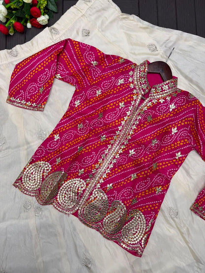 RangBhoomi Embroidered Sequence Jacket and Lehenga Choli - Ready to Wear Festive Set