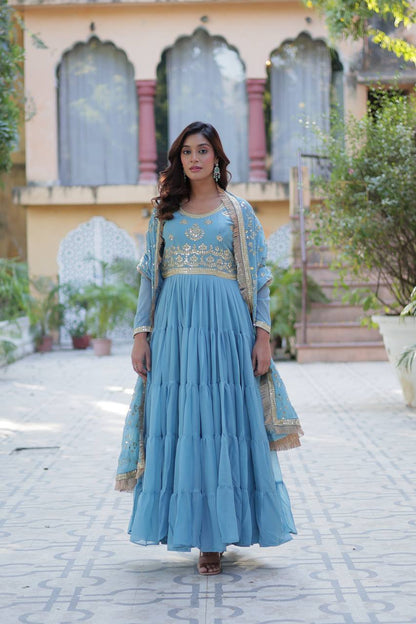 Full Flair Gown: Indian Wedding & Party Wear