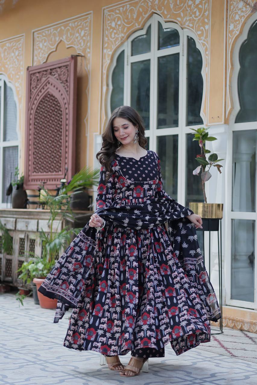 Premium Ready-Made Kurti with Pant & Dupatta Set