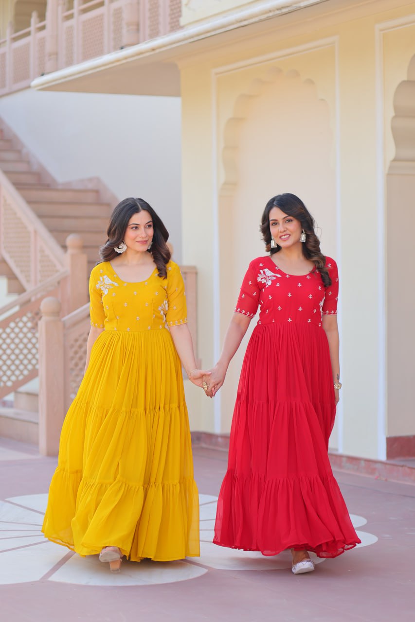 Elegant Readymade Gown - Designer Collection