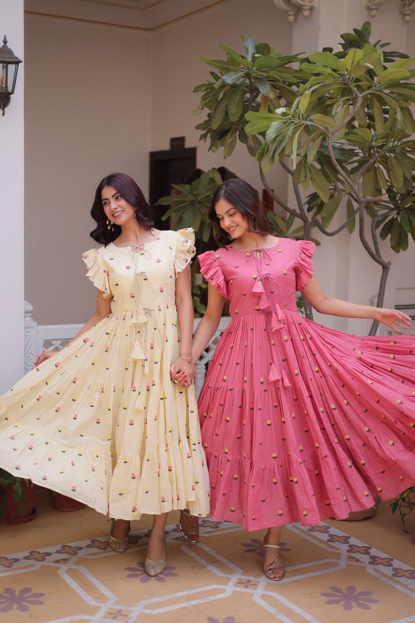 RangBhoomi Premium Designer Ready-Made Cotton Embroidered Kurti Collection 2026