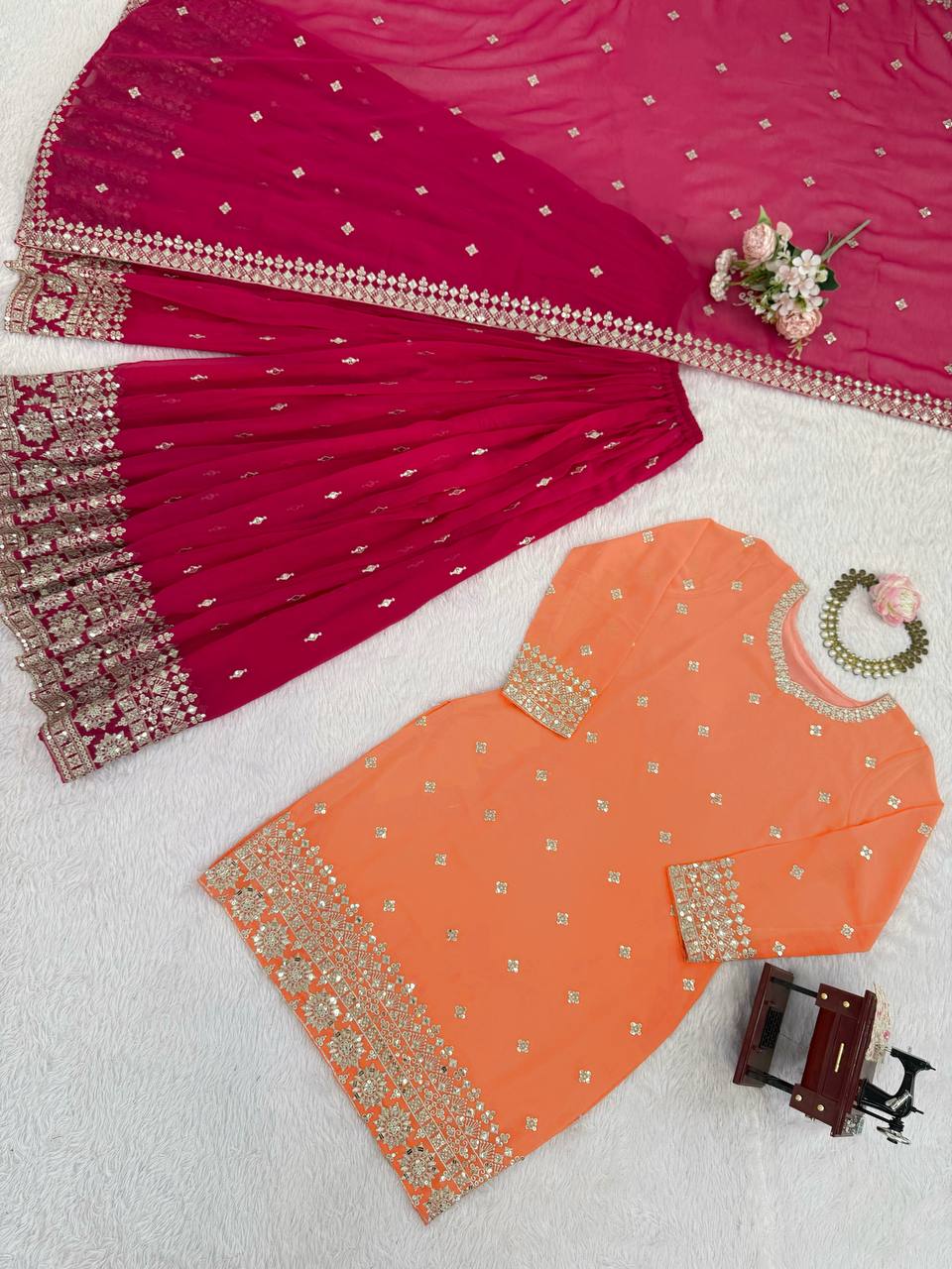Premium Designer SP Series Ensemble – Real-Model Showcase by RangBhoomi