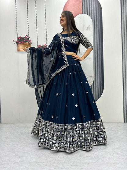 Exclusive Wedding Special Lehenga Choli by Tapi Creation – Elegant Fox Georgette Ensemble