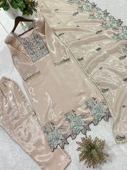Elegant Designer Embroidered Cut-Work Suit for Unforgettable Wedding Moments