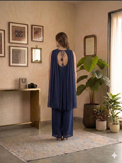 Designer Indo-Western Special Collection by RangBhoomi - Elegant Festive Palazzo Set