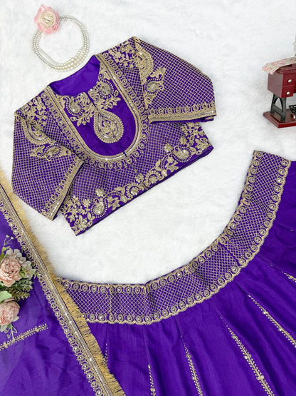 RangBhoomi Heavy Boutique Vichitra Silk Lehenga — Premium Designer Ensemble