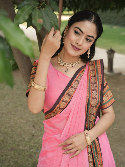 Pure Chanderi Cotton Lehenga Set for Timeless Elegance and Comfort