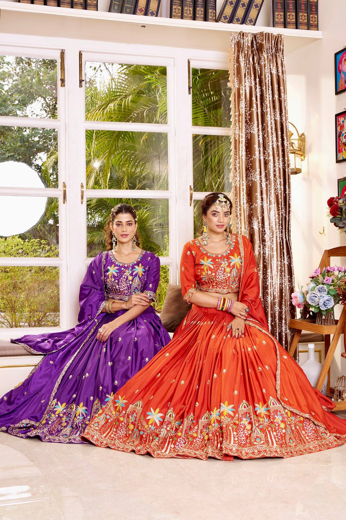 RangBhoomi New Launch Wedding Collection Bridal Lehenga Choli with Rich Embroidery and Silk Fabric