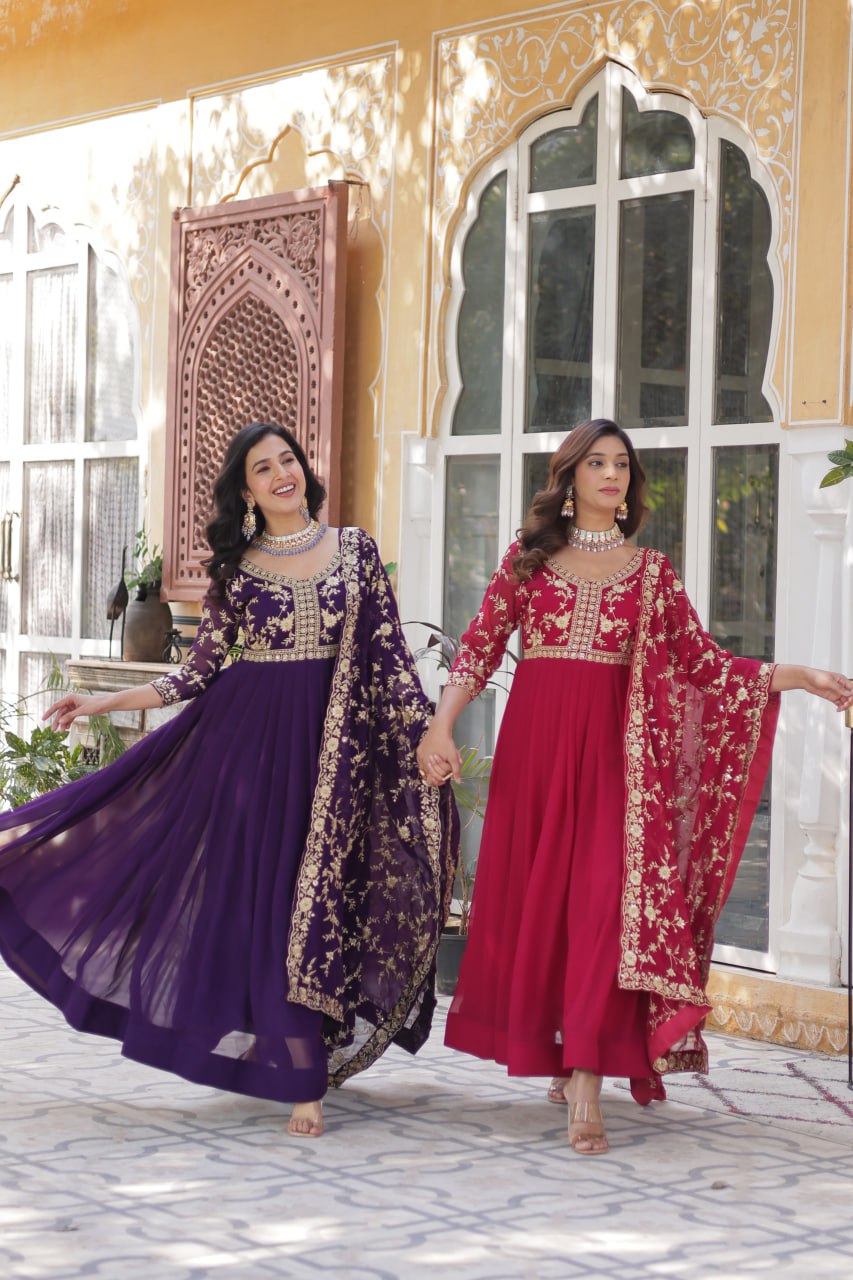 Premium Gown | Indian Embroidered Dress - Shop Now!