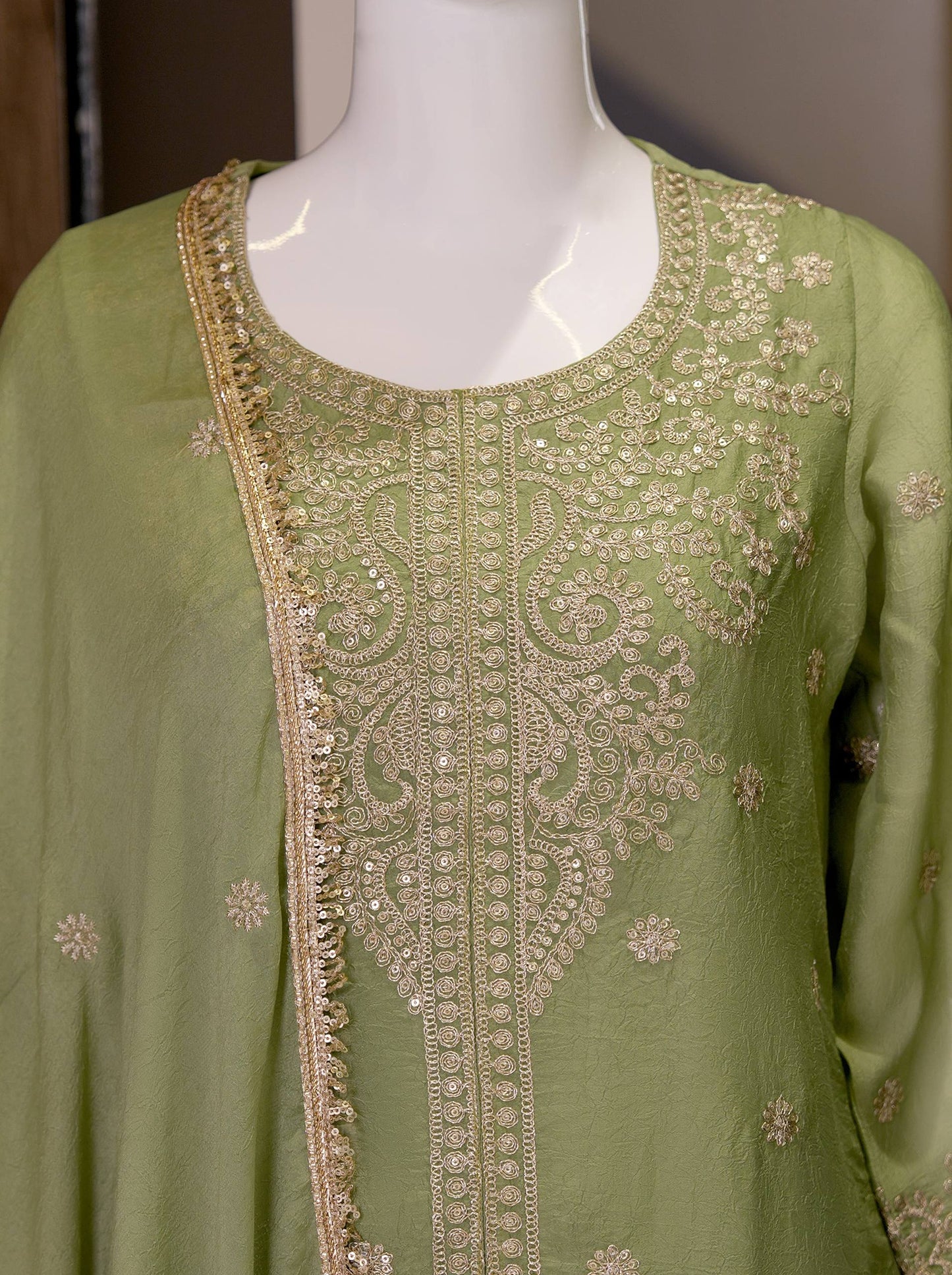 RangBhoomi Exclusive Designer Festival Wear Collection with Premium Embroidered Rangoli Crush Fabric