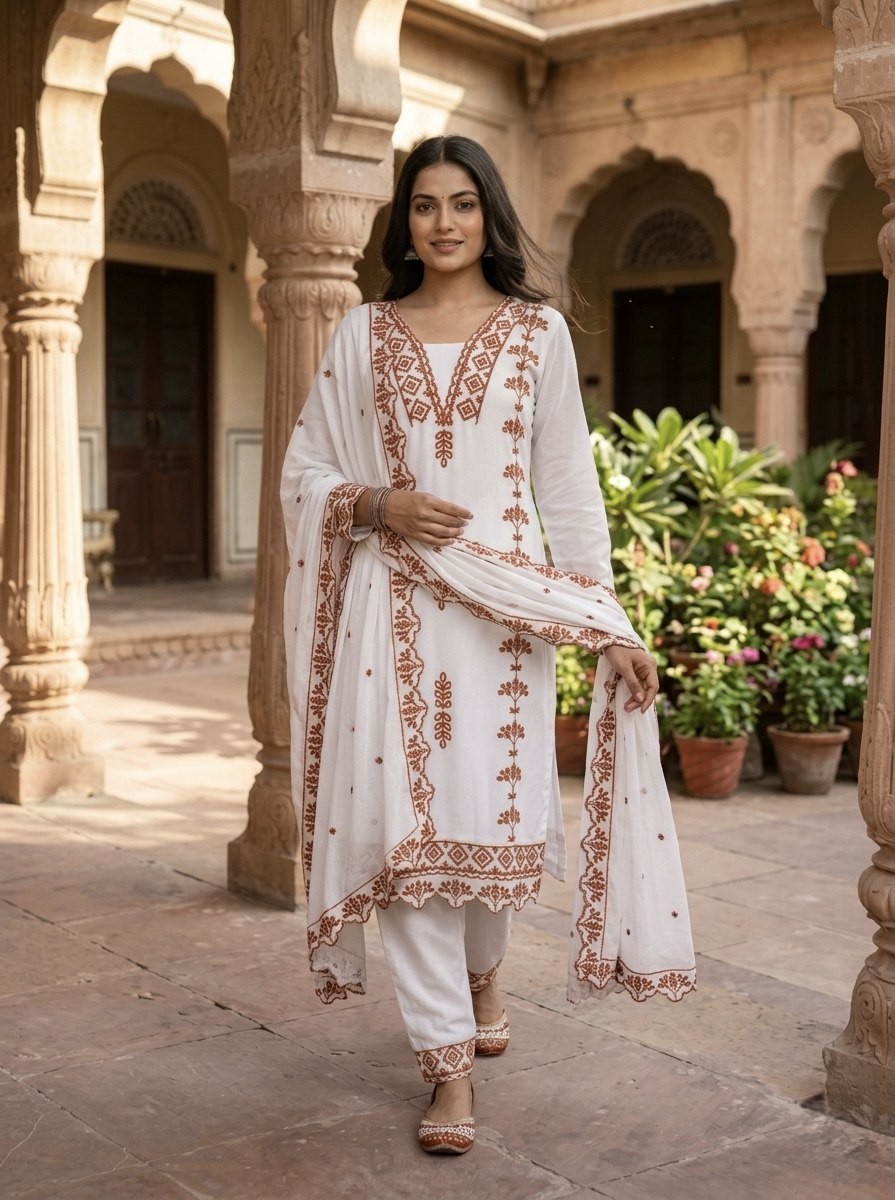 RangBhoomi Premium Ready-to-Wear Top, Bottom, and Dupatta Collection 2026 – Elegant 3-Piece Set