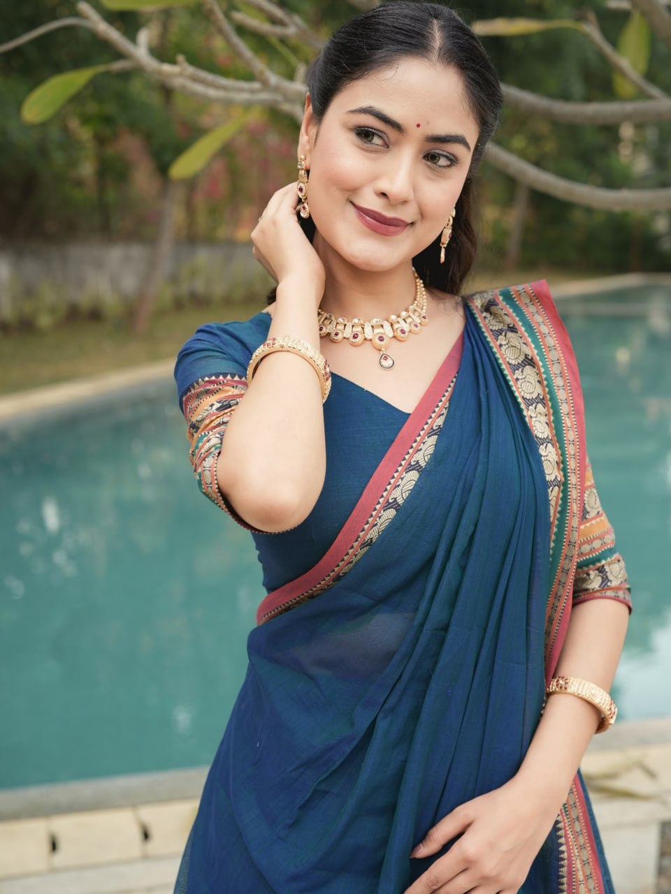 Pure Chanderi Cotton Lehenga Set for Timeless Elegance and Comfort