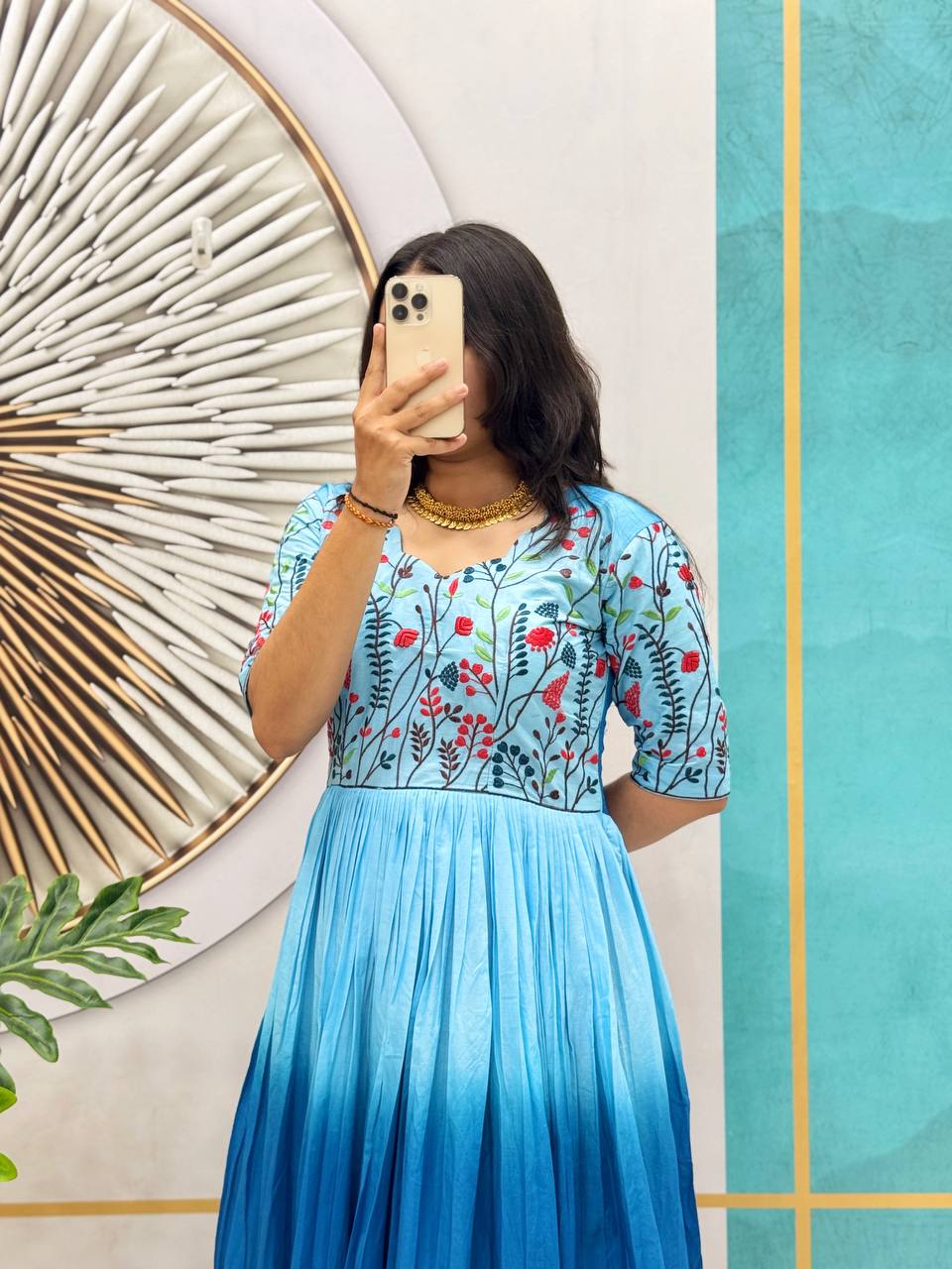 Summer Charm Cotton Frock Gown - Rangbhoomi