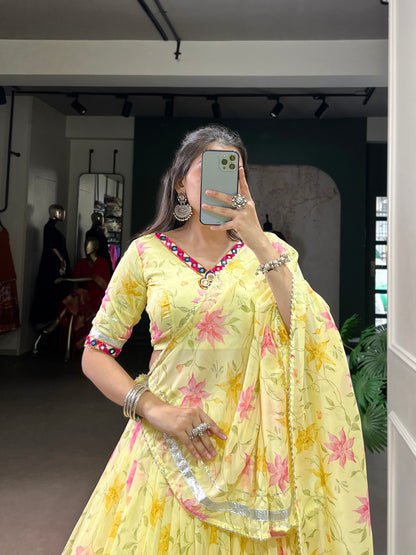 Celebrate Tradition Elegantly with a Floral Tabby Silk Lehenga Perfect for Festive Occasions