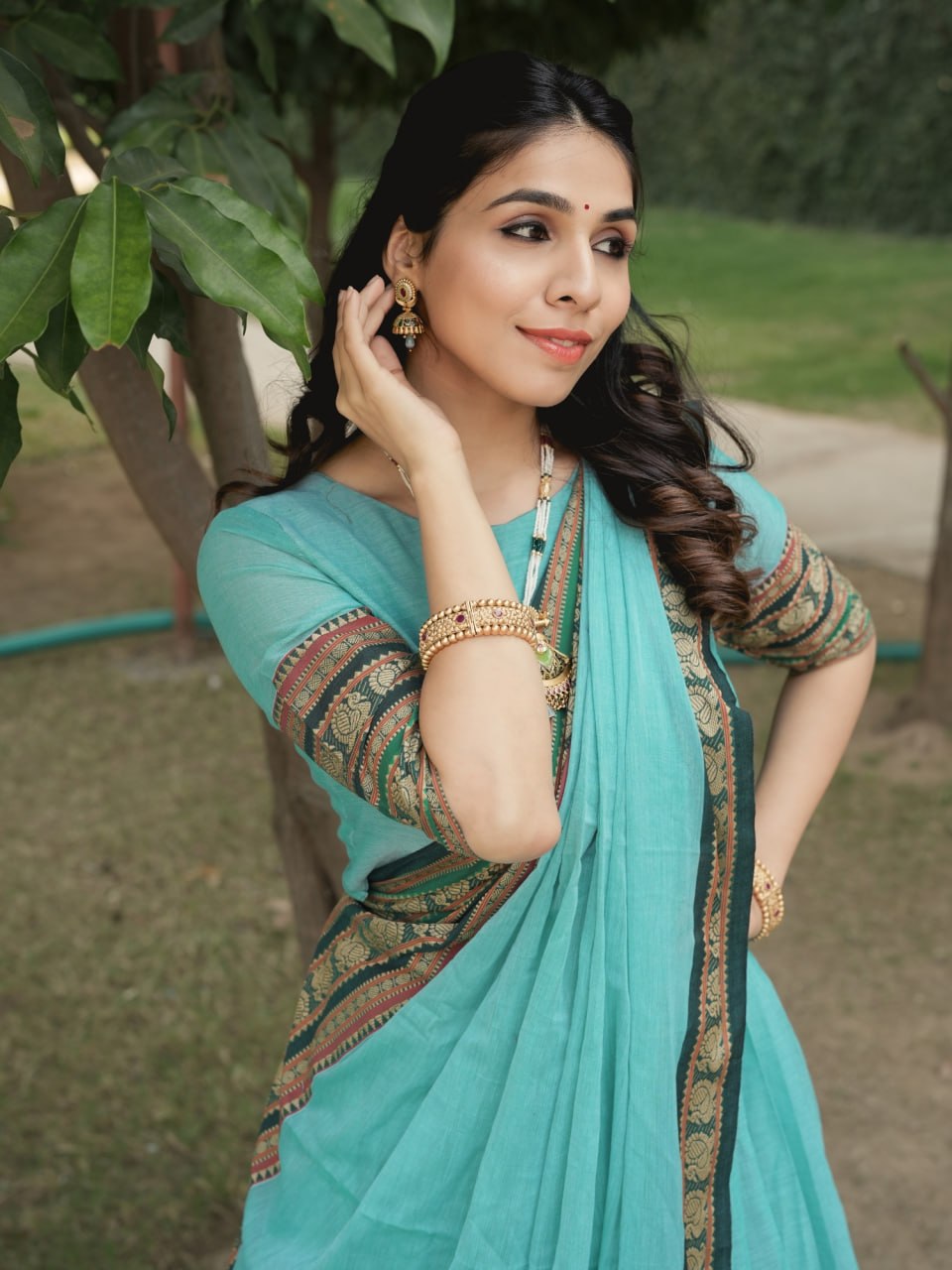 Pure Chanderi Cotton Lehenga Set for Timeless Elegance and Comfort