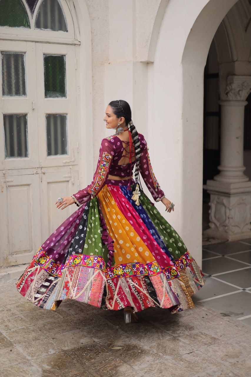 RangBhoomi Navratri Lehenga Choli - Georgette Printed Festive Set