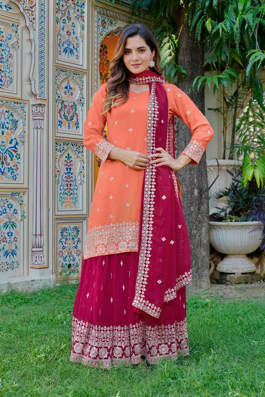 Premium Designer SP Series Ensemble – Real-Model Showcase by RangBhoomi