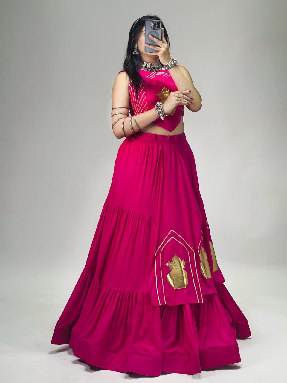 RangBhoomi CHITRA Ethnic Cotton Lehenga Set — Navratri Collection