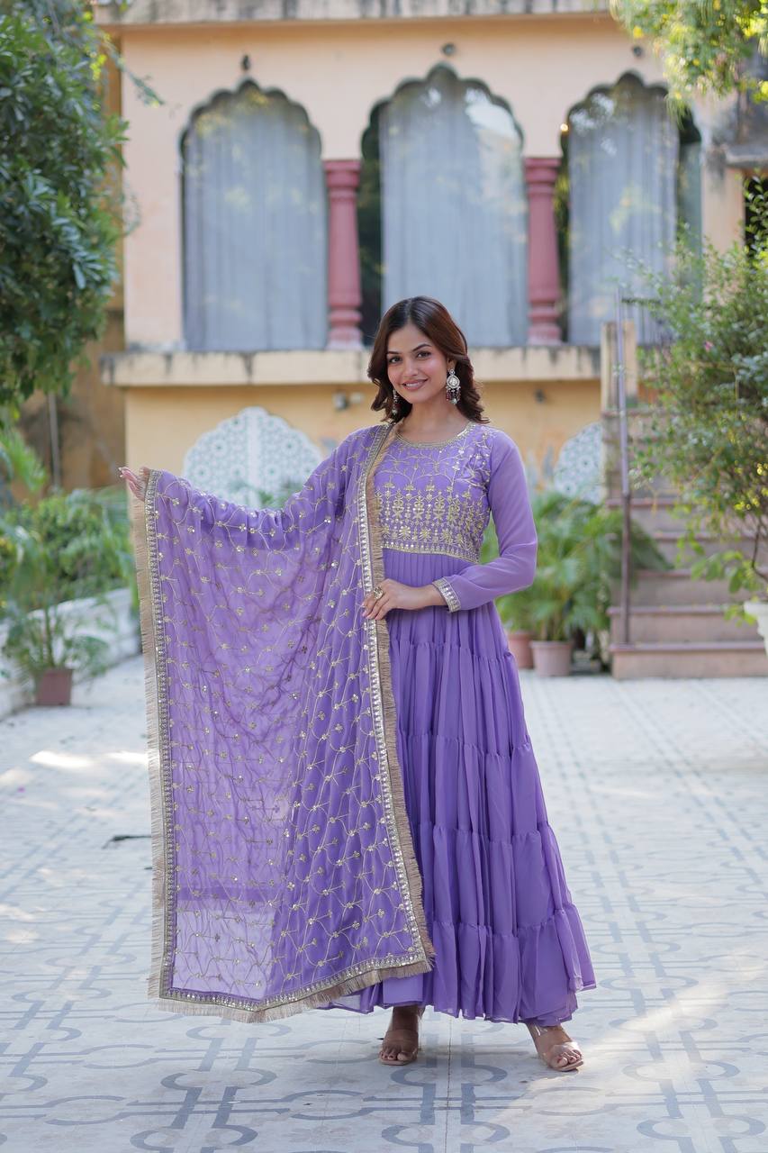 Full Flair Gown: Indian Wedding & Party Wear