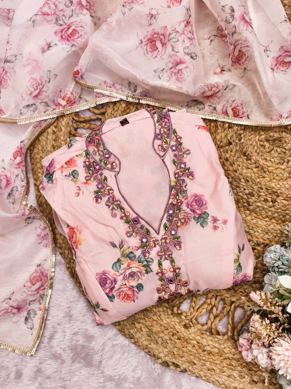 Elegant Heavy Gown for Special Occasions