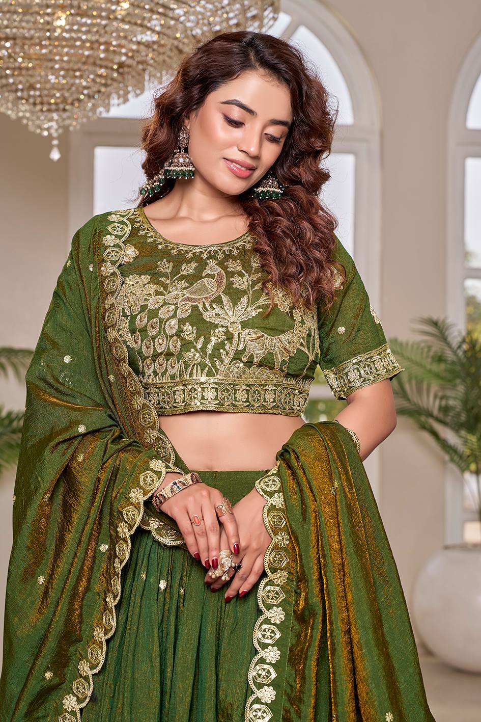 RangBhoomi Exclusive Wedding Collection Elegant Embroidered Lehenga Choli Set