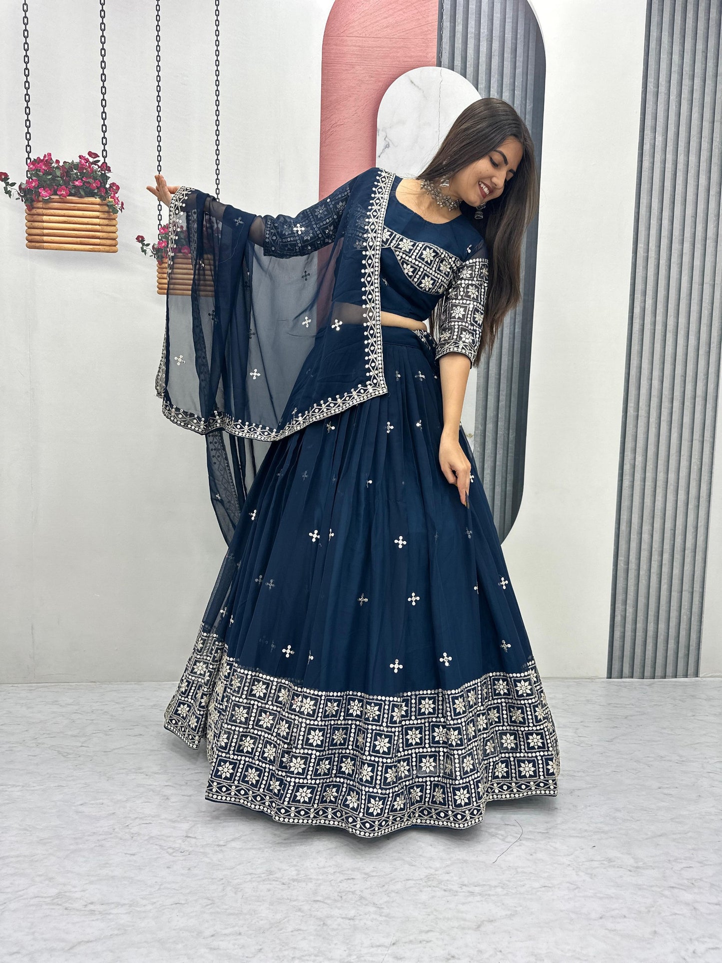 Exclusive Wedding Special Lehenga Choli by Tapi Creation – Elegant Fox Georgette Ensemble