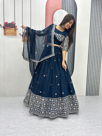 Exclusive Wedding Special Lehenga Choli by Tapi Creation – Elegant Fox Georgette Ensemble
